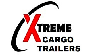 The image features a logo with the text  Xtreme Cargo Trailers  prominently displayed on a white background, accompanied by a graphic element resembling a stylized letter  X  in red with a black outline, and a partial view of a trailer.